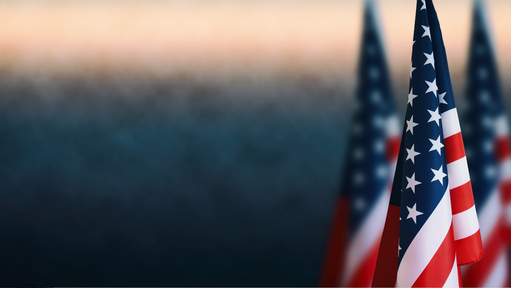 American flags