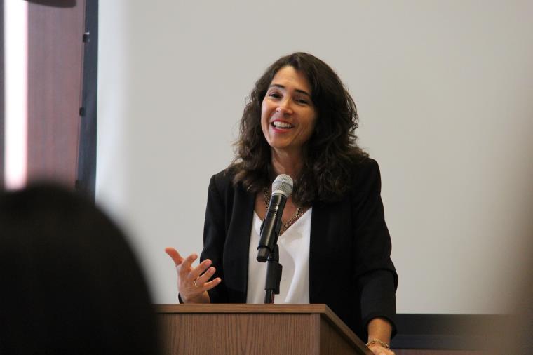 Judge Julia Alloggiamento, chair of the court's Community Outreach Committee.