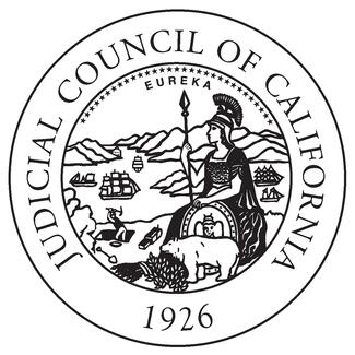 Judicial Council seal in black