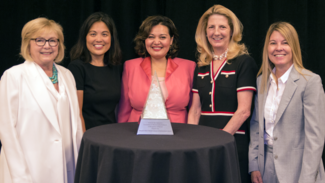 2019 Margaret Brent Award recipients (left to right): Hon. Judith McConnell, Julie A. Su, Raquel Aldana, Michelle Banks and Kelly M. Dermody