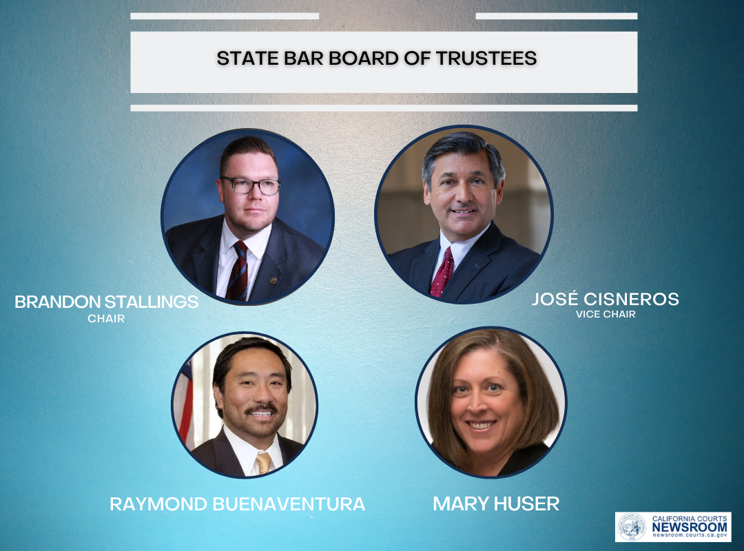 Four appointees for the State Bar of California’s Board of Trustees