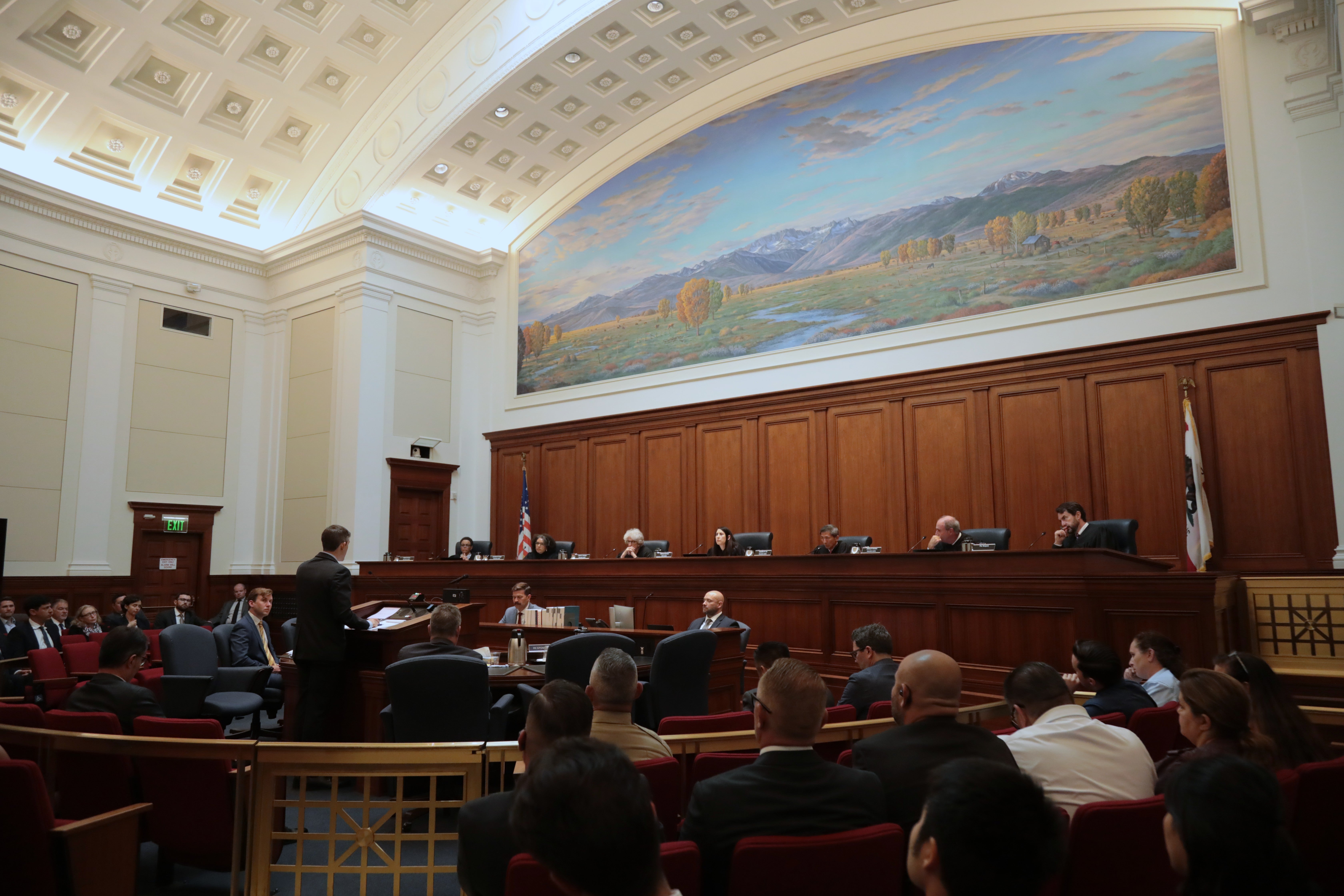 The California Supreme Court convenes for oral argument.