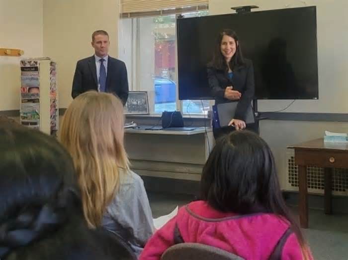 McGuire visits Mendocino County Courthouse Ukiah students California