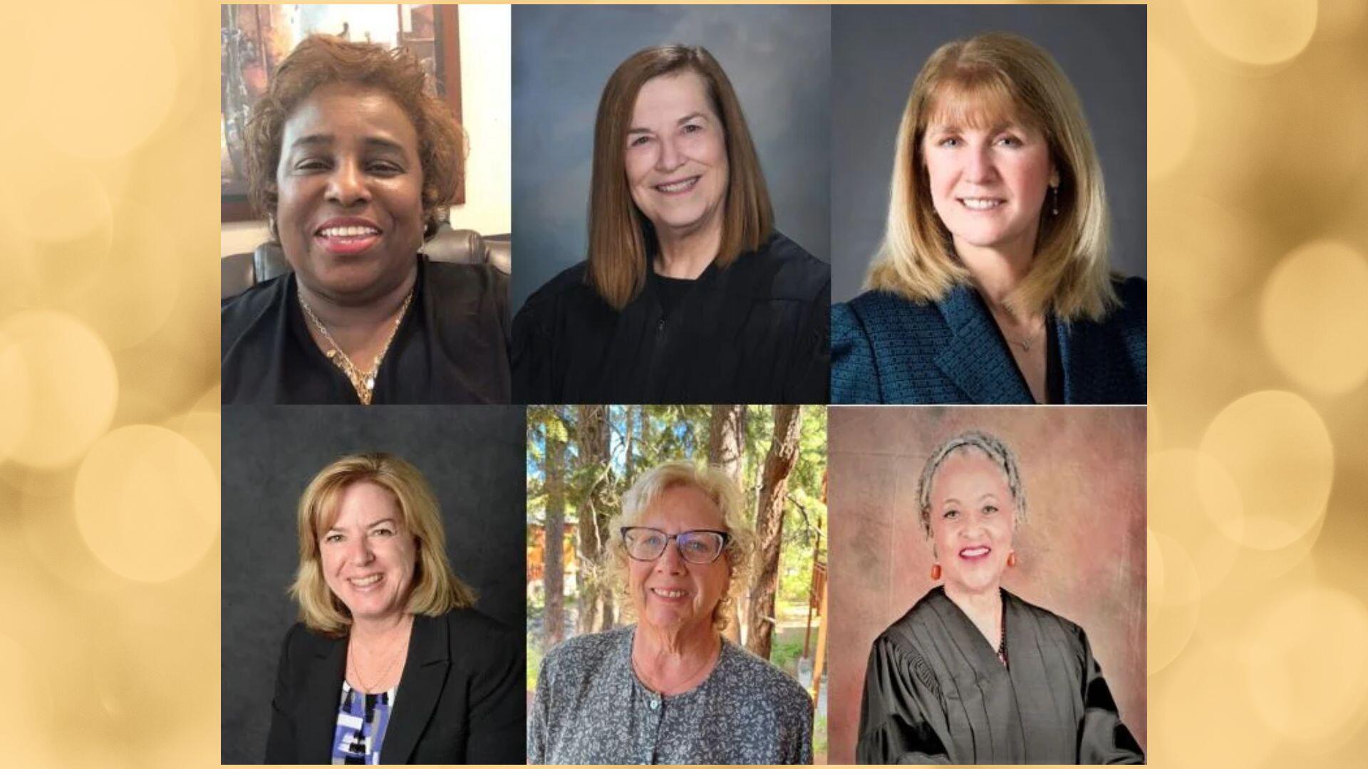 six individual portrait images of award recipients