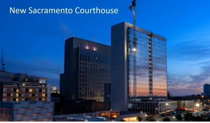 New courthouse in Sacramento under construction