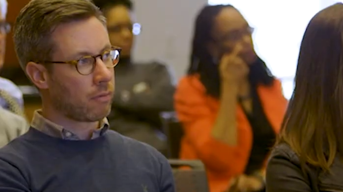 screenshot of jurors in Jury Service and Fairness: Understanding the Challenges of Implicit Bias educational video