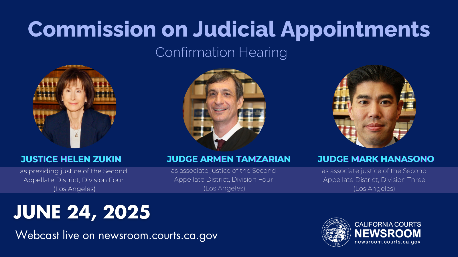 Nominees for June 24 COJA Hearing