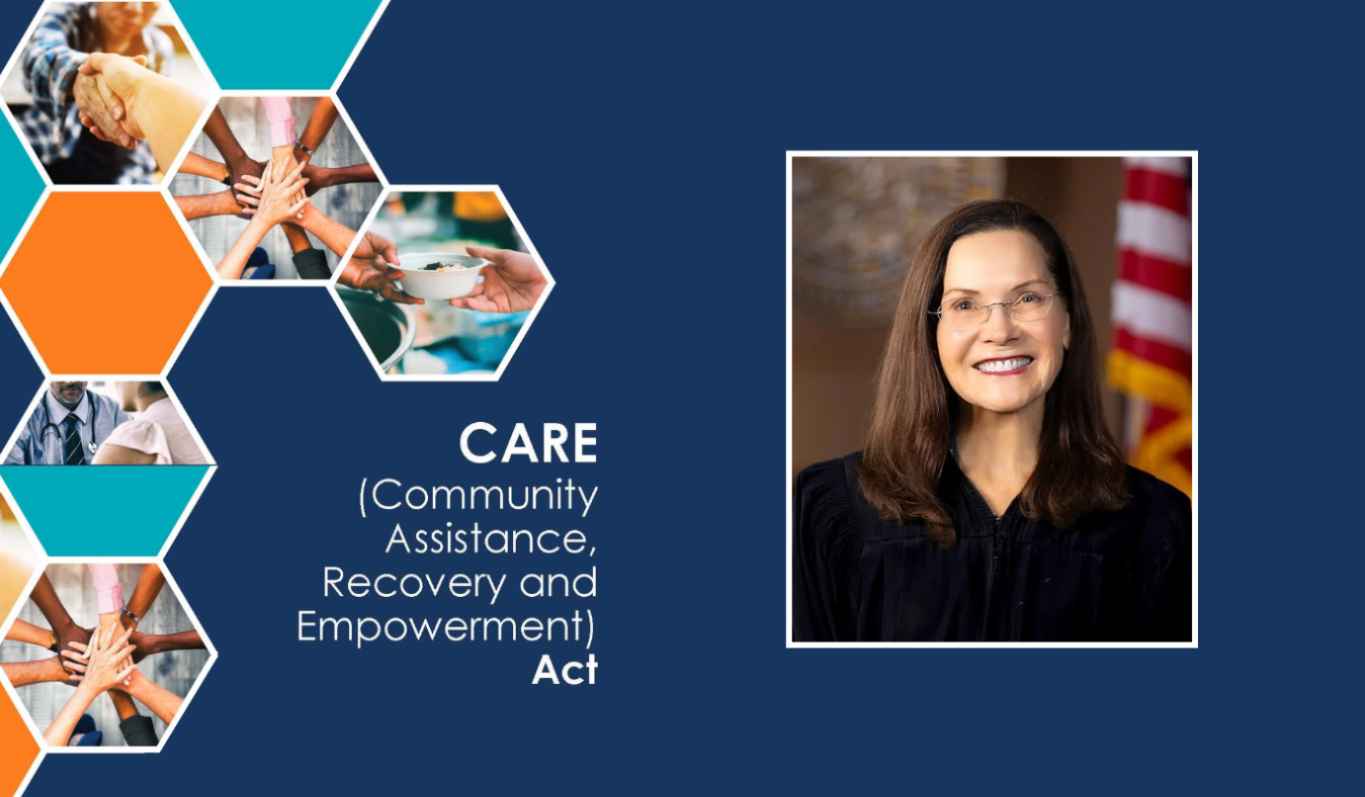 Graphic with a collage of photos. They show people shaking hands, putting their hands in a pile, handing food to one another, and a patient speaking with a doctor. The text reads 