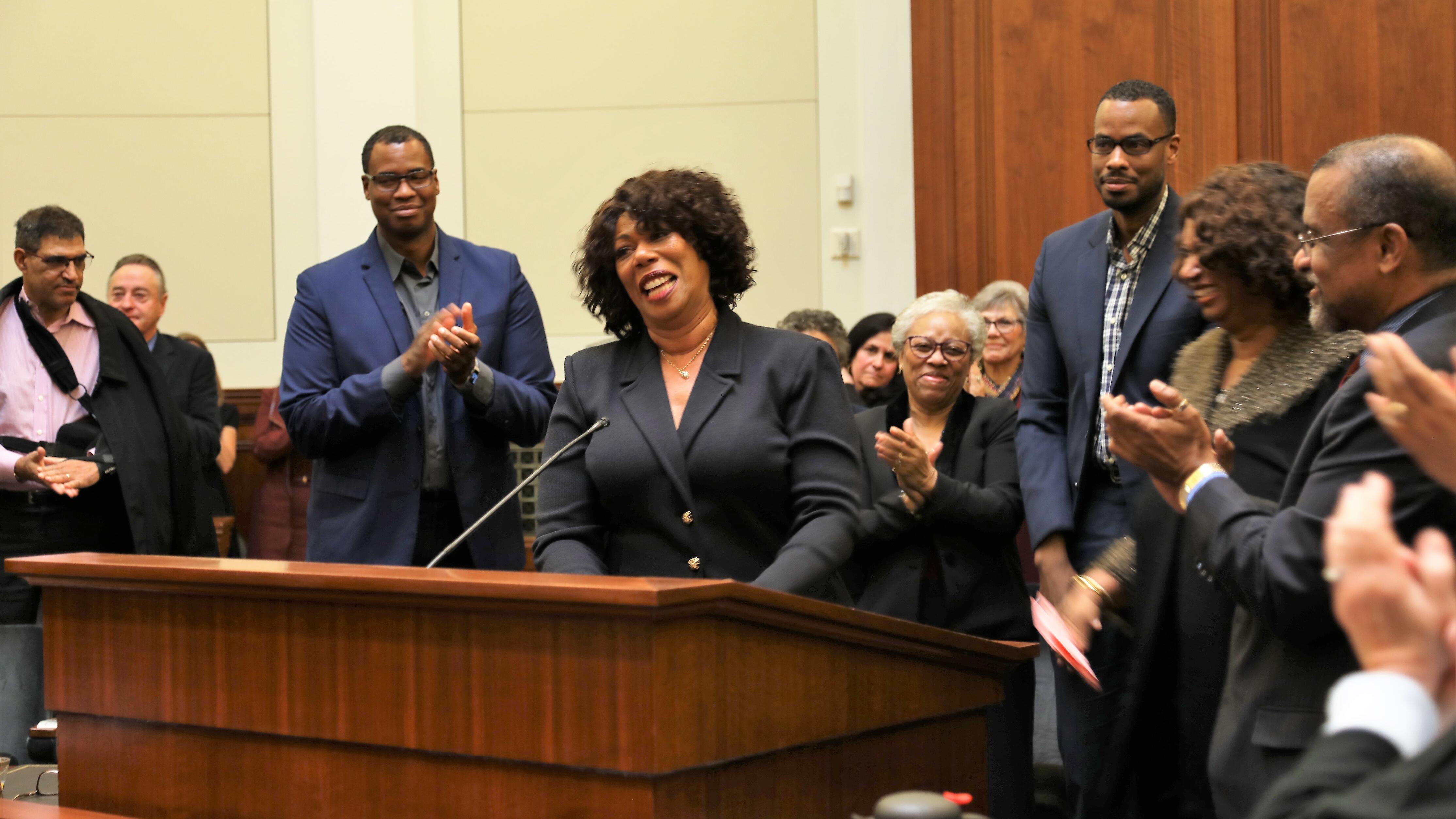 Governor Newsom last year appointed Teri L. Jackson to the First District Court of Appeal, that court's first African-American female justice.