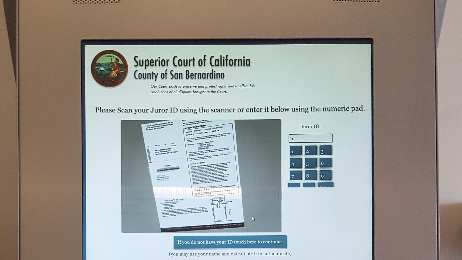 Kiosks help expedite the juror check-in process, helping courts operate and serve jurors more efficiently.