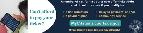 graphic promoting the MyCitations ability-to-pay tool