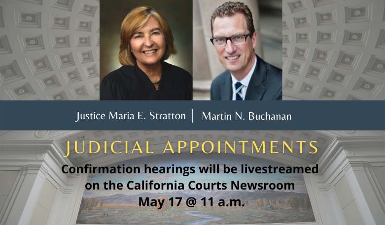 Justice Maria E. Stratton and Martin N. Buchanan