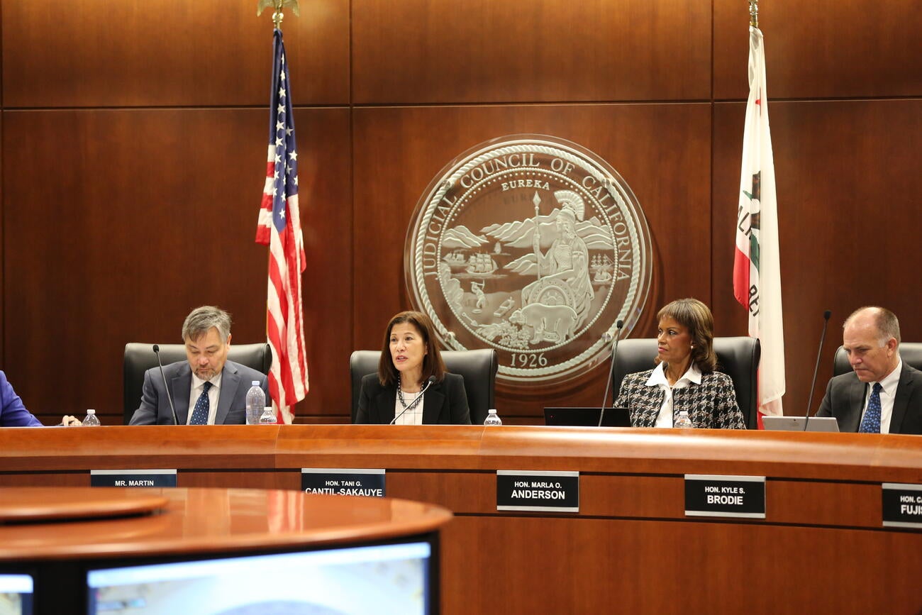 Chief Justice Tani Cantil-Sakauye leads the December 2 Judicial Council business meeting, her last council meeting before she steps down from being Chief Justice of California.
