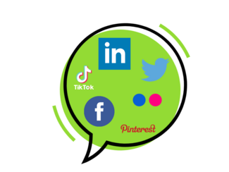 speech bubble of socialmedia