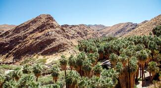 outside souther tiverside county blue sky desert