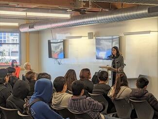 Chief Justice speaks to students at Monarch School in San Diego