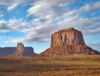 Permian and Triassic Formations in Navajo Nation Land in Monument Valley, Utah, USA