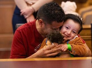 a new adoptive father and son in Riverside Superior Court