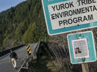 missing poster in Yurok tribal land