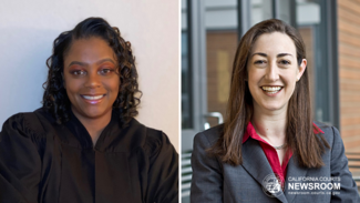 Judge Monique Langhorne Wilson and Aimee Feinberg