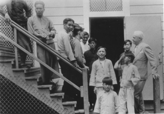 Chinese immigrants at Angel Island