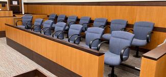 empty jury box