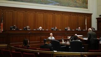 California Supreme Court on bench, all justices represented