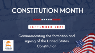 Constitution Month is September 2025, it commemorates the formation and signing of the U.S. Constitution.