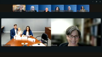 videoconference meeting showing participants