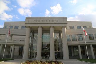 front of a courthouse