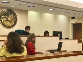 The Behavioral Health Courtroom at Arrowhead Regional Medical Center (ARMC) in San Bernardino County