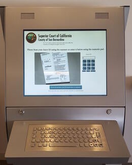 Kiosks help expedite the juror check-in process, helping courts operate and serve jurors more efficiently.